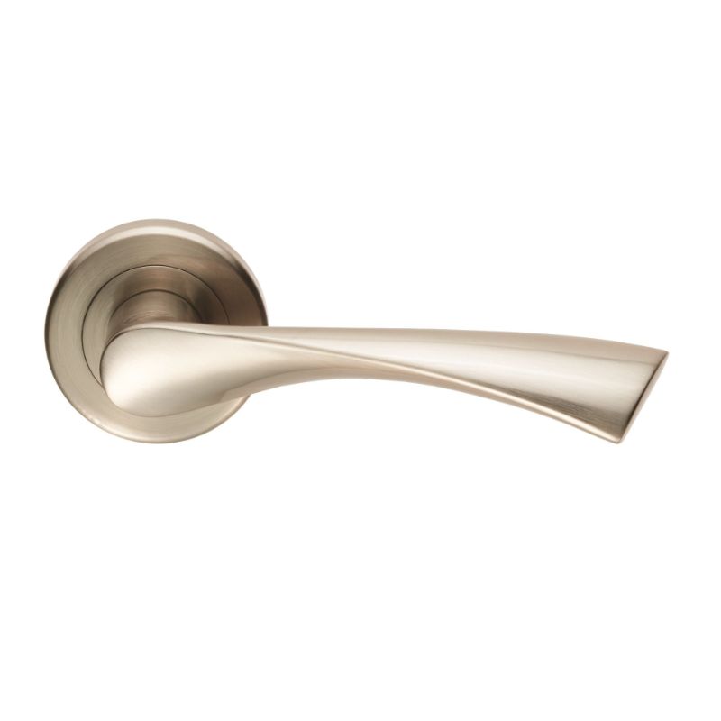 Carlisle Brass Serozzetta Venti Lever On Rose Satin Nickel Retail Packaging