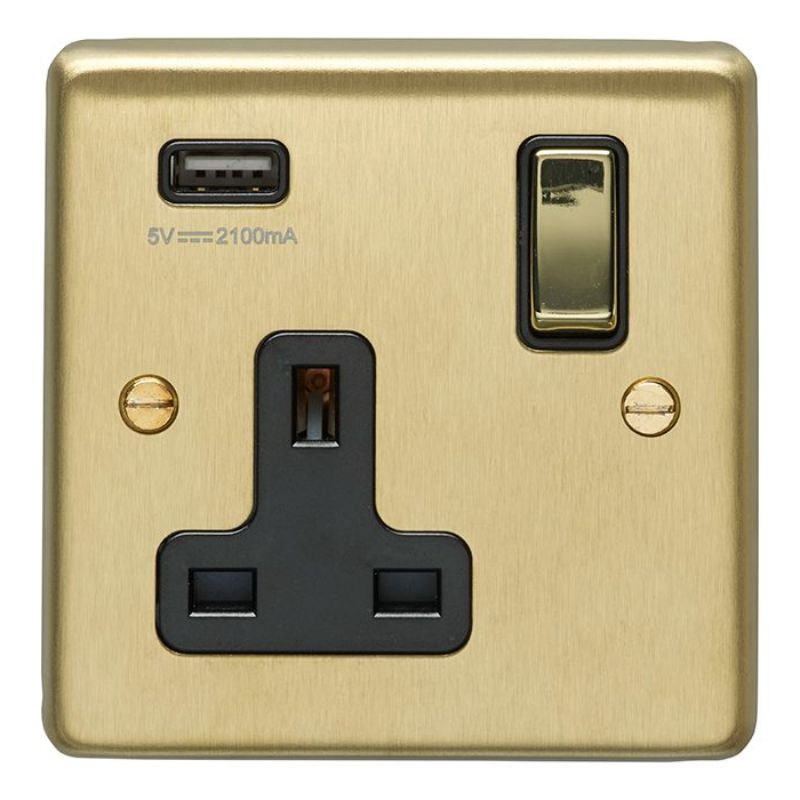 Carlisle Brass 1 Gang USB Socket