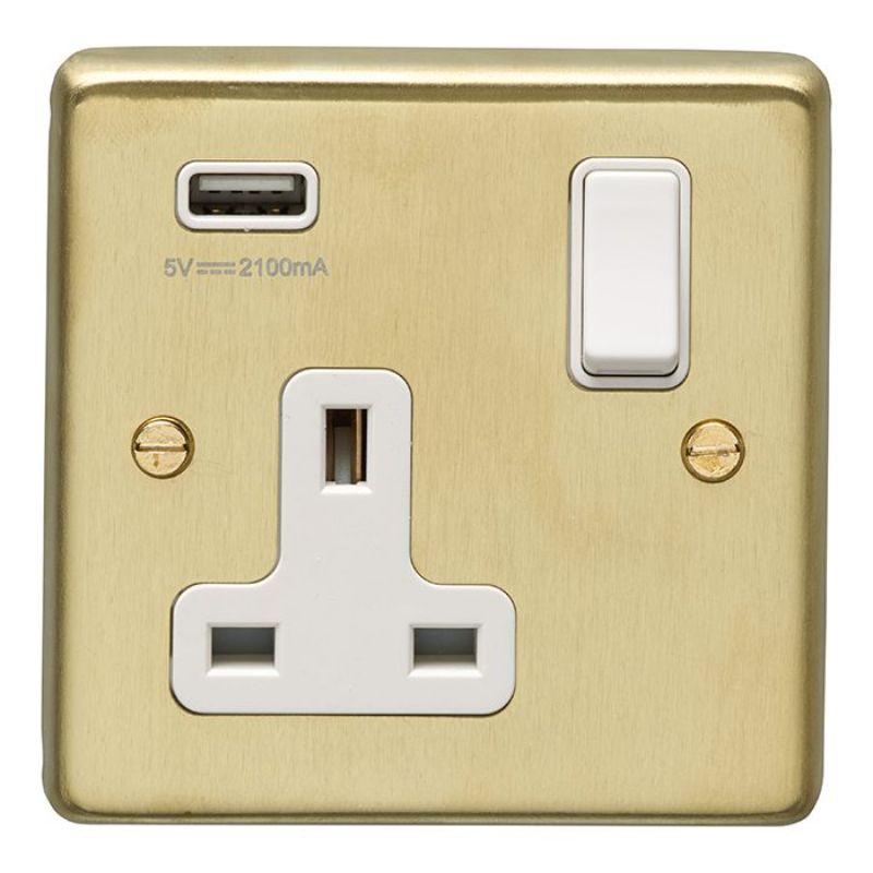 Carlisle Brass 1 Gang USB Socket