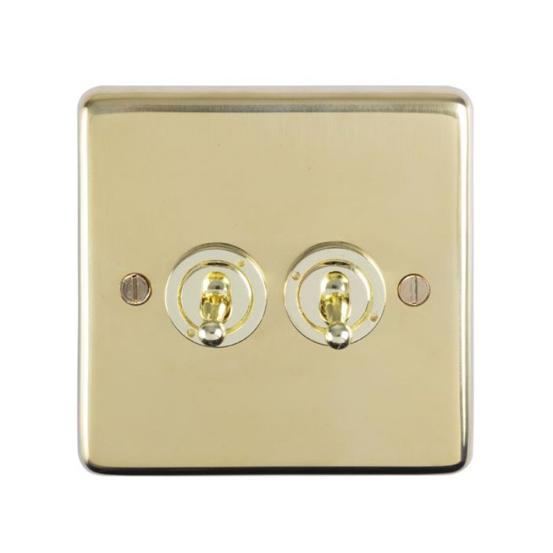 Carlisle Brass 2 Gang Toggle Switch