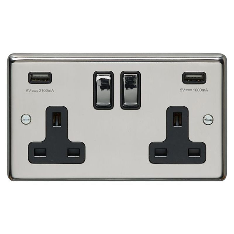 Carlisle Brass 2 Gang USB Socket