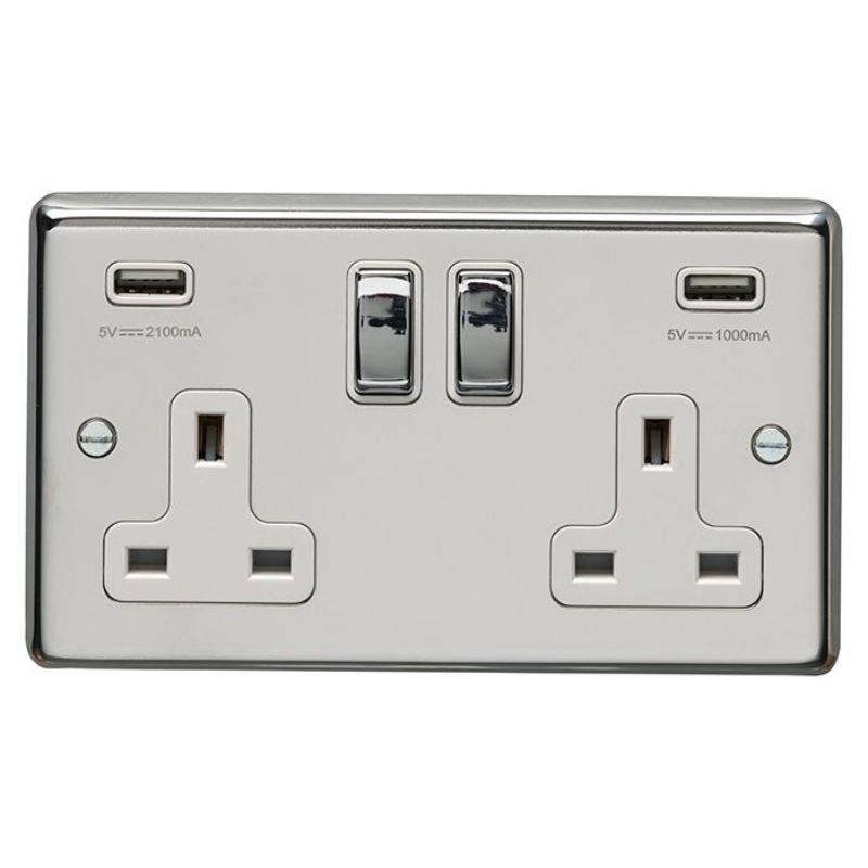 Carlisle Brass 2 Gang USB Socket