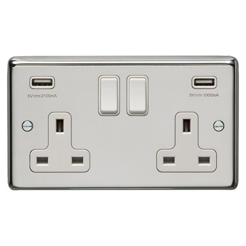 Carlisle Brass 2 Gang USB Socket