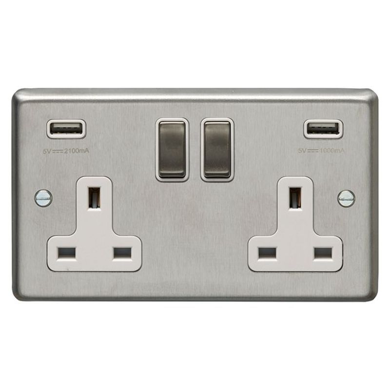 Carlisle Brass 2 Gang USB Socket