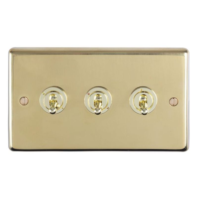 Carlisle Brass 3 Gang Toggle Switch