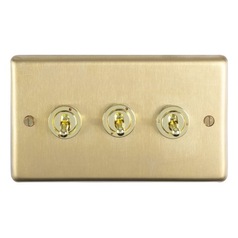 Carlisle Brass 3 Gang Toggle Switch