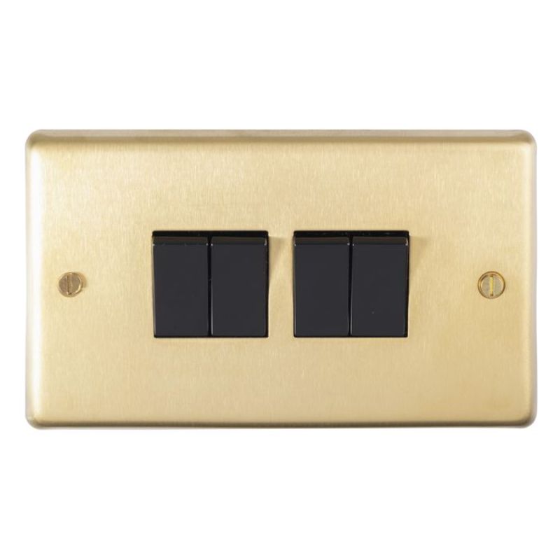 Carlisle Brass 4 Gang Switch