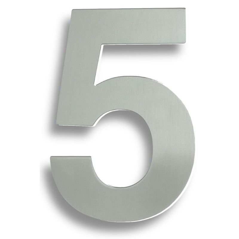Carlisle Brass Stainless Steel 7" Numerals (0-9) (Number 5)