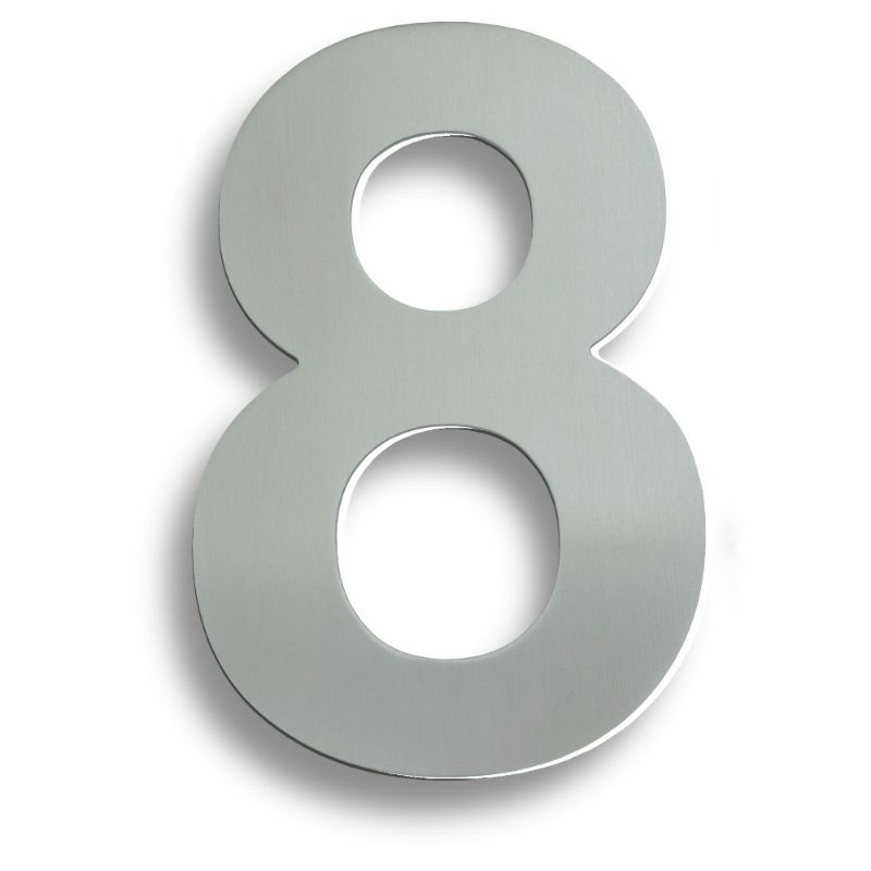 Carlisle Brass Stainless Steel 7" Numerals (0-9) (Number 8)