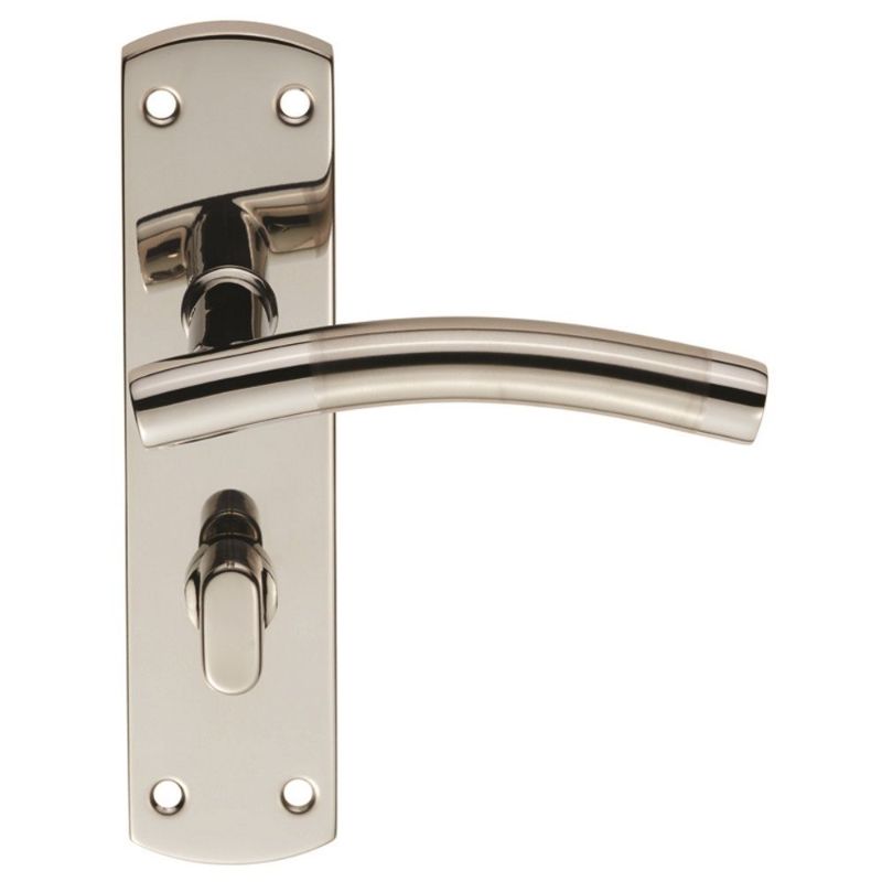 Carlisle Brass Steelworx Residential Curved Lever on WC Backplate