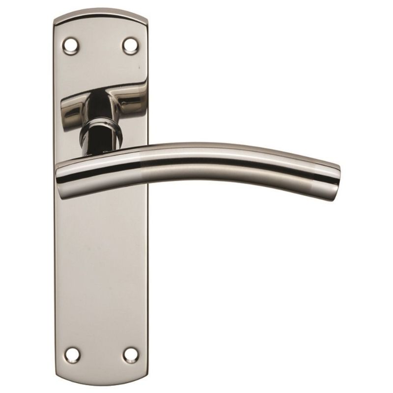Carlisle Brass Steelworx Residential Curved Lever on Latch Backplate