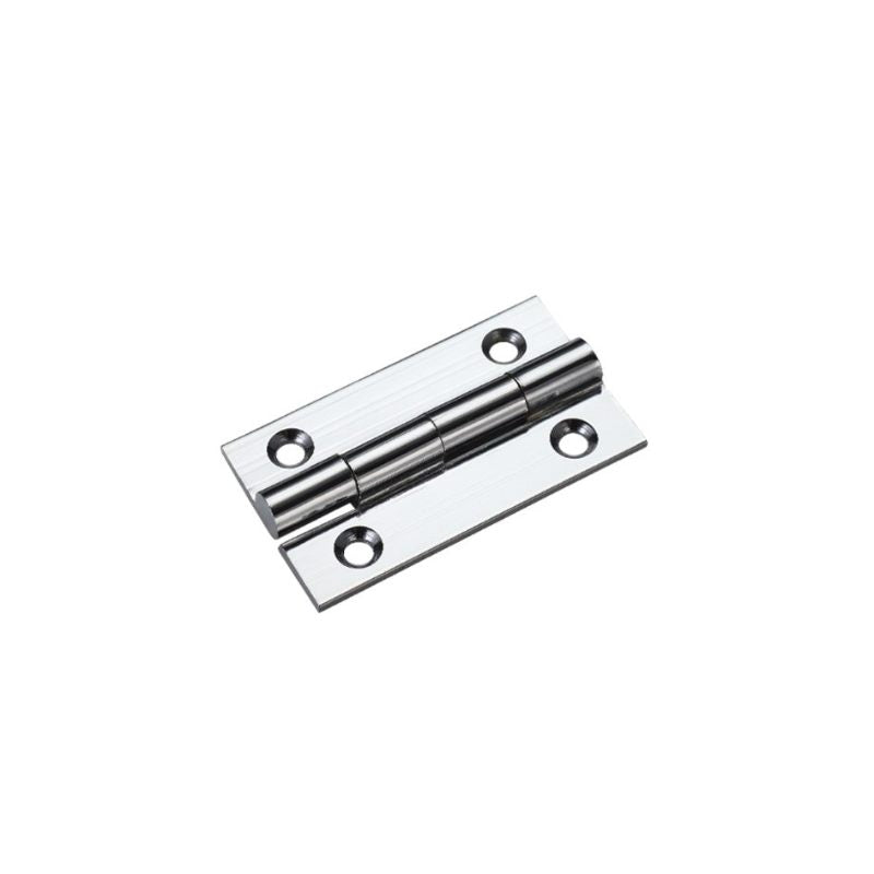 Solid Drawn Brass Butt Hinge - 38 x 22 x 1.3mm-Polished Chrome