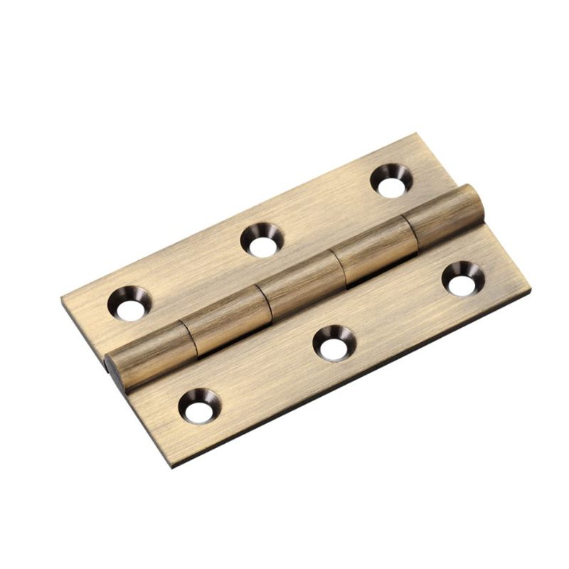 Solid Drawn Brass Butt Hinge - 64 x 35 x 2mm-Florentine Bronze