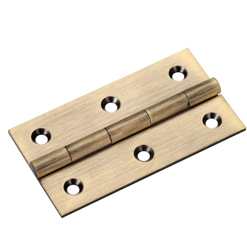 Solid Drawn Brass Butt Hinge - 75 x 41 x 2mm-Florentine Bronze