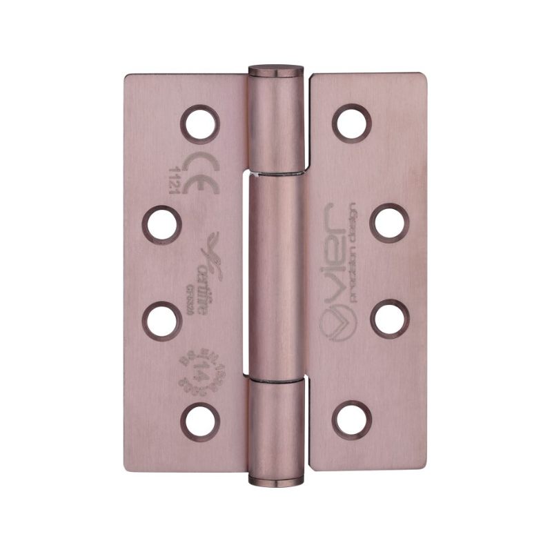 Grade 14 Concealed Bearing Hinge Stainless Steel - Grade 201 - 102 x 76 x 3mm-Satin Stainless