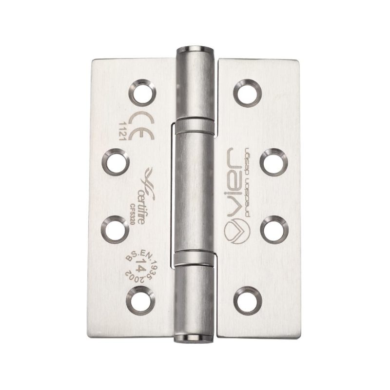 Grade 14 Bearing Hinge Stainless Steel - Grade 201 - 102 x 76 x 3mm-Satin Stainless