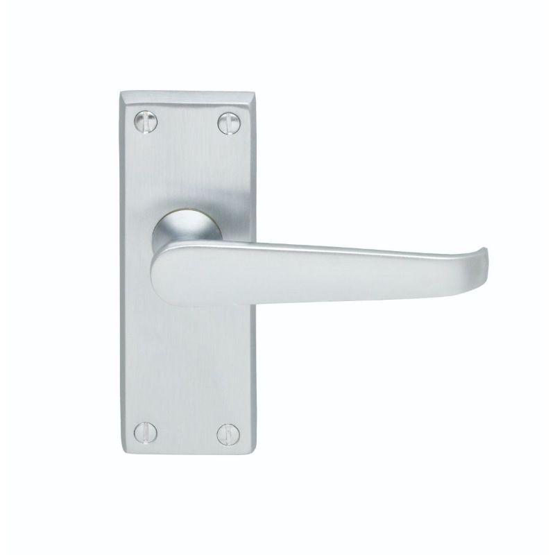 Carlisle Brass Victorian Flat Lever On Backplate - Latch (Contract Range)