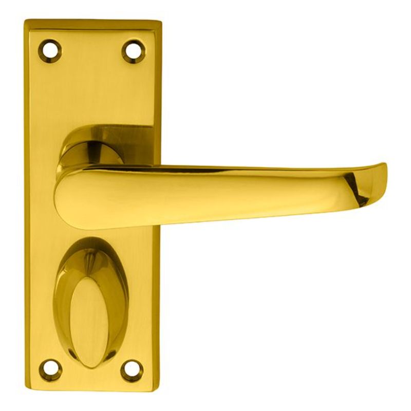 Carlisle Brass Victorian Lever on Privacy Backplate