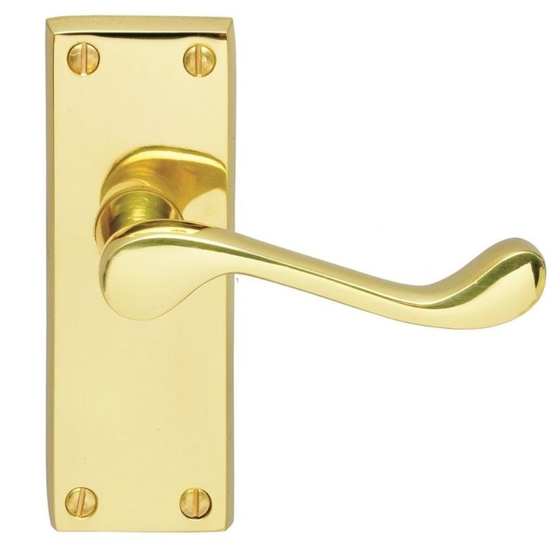Carlisle Brass Contract Victorian Scroll Lever on Latch Backplate