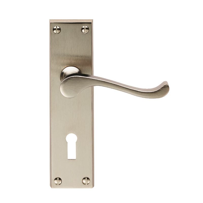 Carlisle Brass Victorian Scroll Lock Satin Nickel