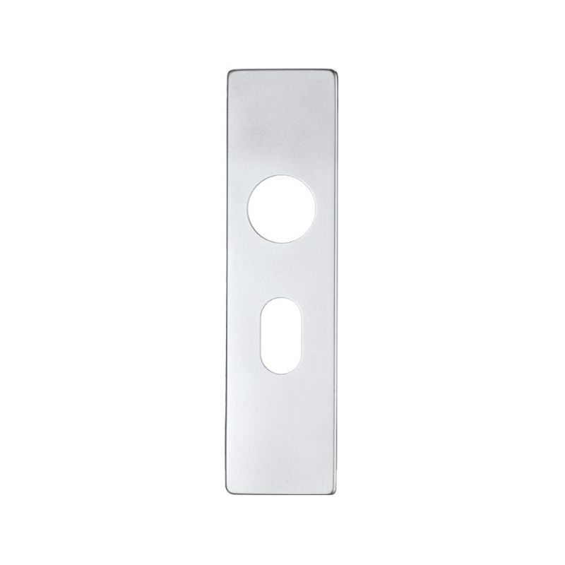 Spare Push on Oval Backplate for Aluminium-Satin Aluminium