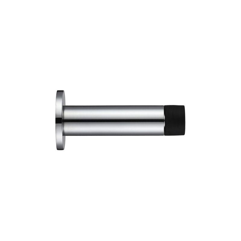 Door Stop - Cylinder c/w Rose 70mm -Polished Chrome