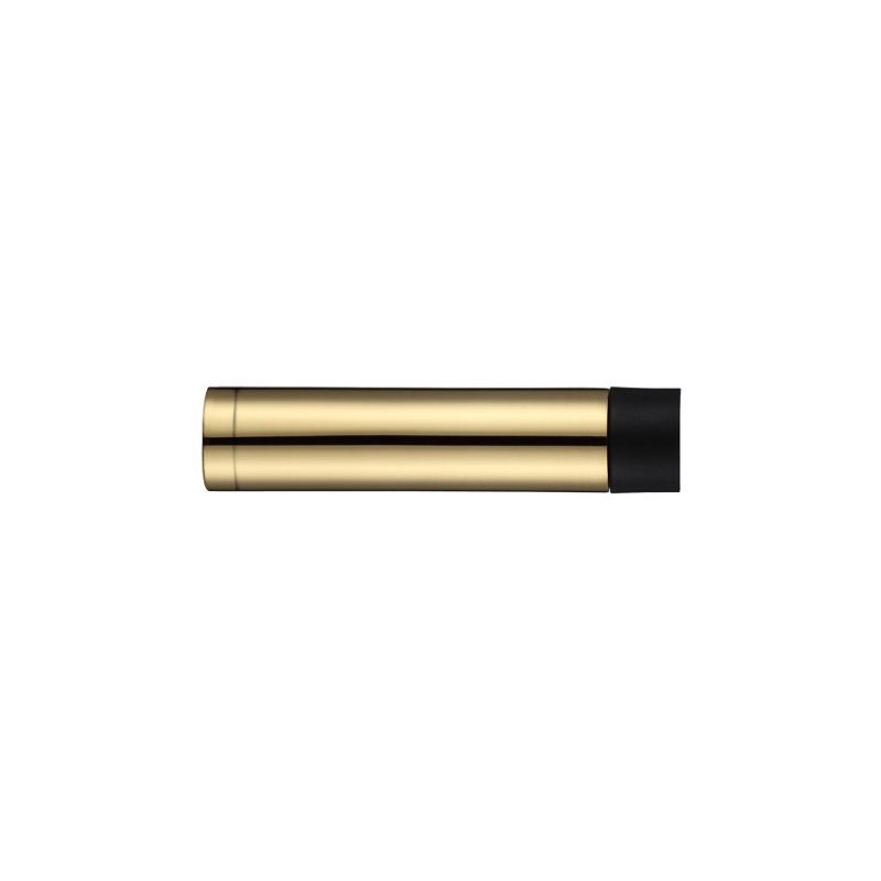 Door Stop - Cylinder without Rose 70mm-Polished Brass