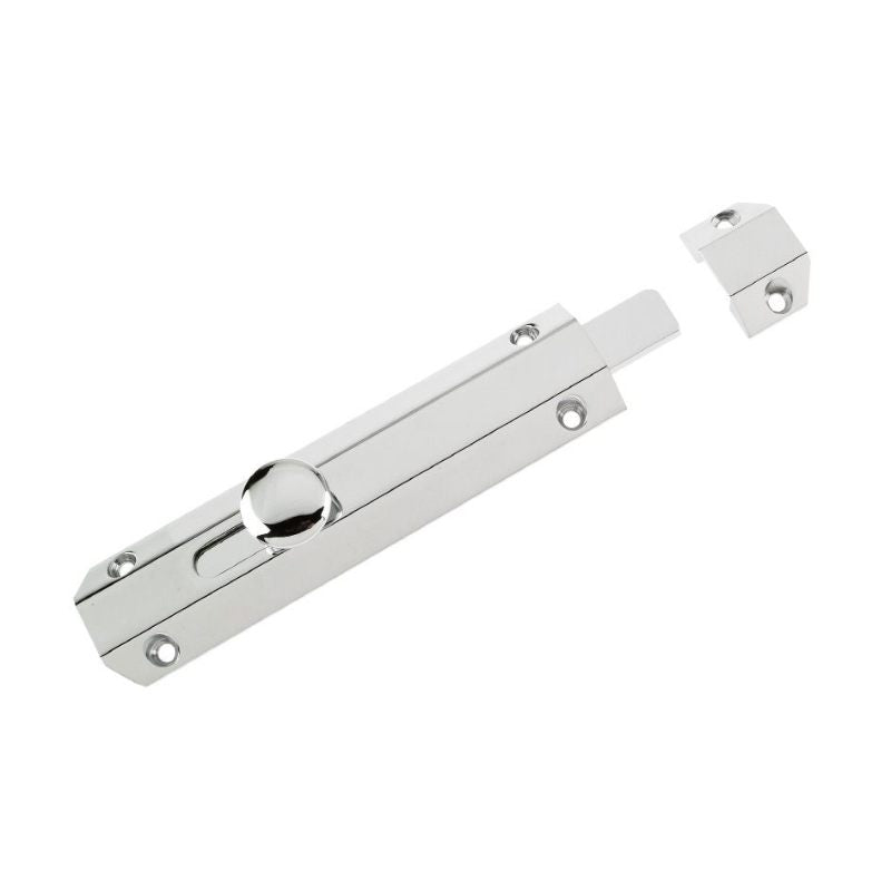 Surface Bolt 150mm-Polished Chrome