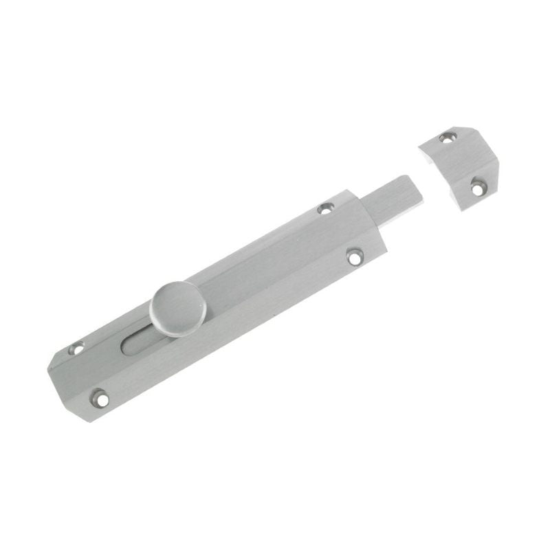 Surface Bolt 150mm-Satin Chrome