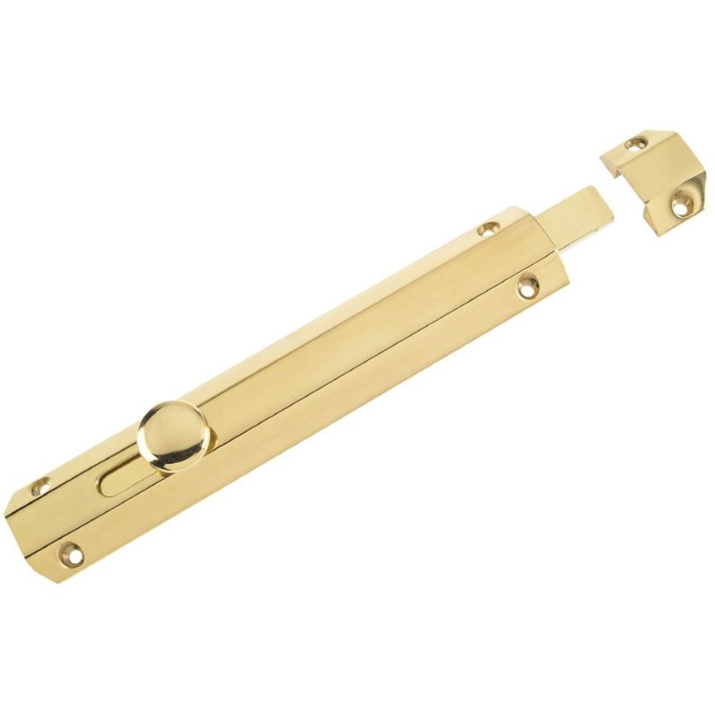 Surface Bolt 202mm-Polished Brass