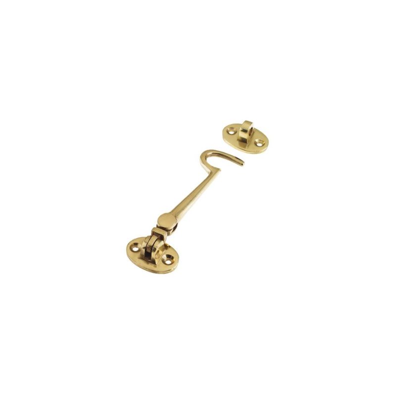 Cabin Hook (Lightweight) 4"-Polished Brass