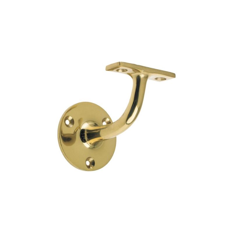 Handrail Bracket (Heavyweight)-Polished Brass
