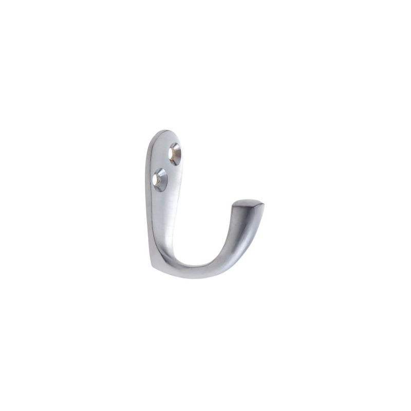 Single Robe Hook-Satin Chrome