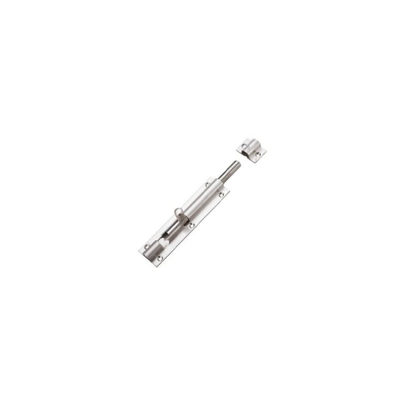 Barrel Bolt 150mm x 40mm including Keeps and Screws-Satin Stainless