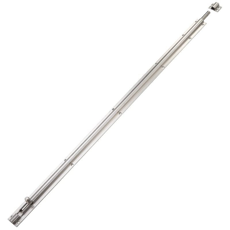 Barrel Bolt 900mm x 40mm including Keeps and Screws-Satin Stainless