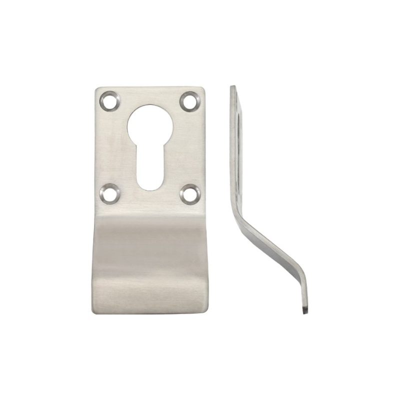 Cylinder Latch Pull - Euro Profile - 88mm x 43mm-Satin Stainless