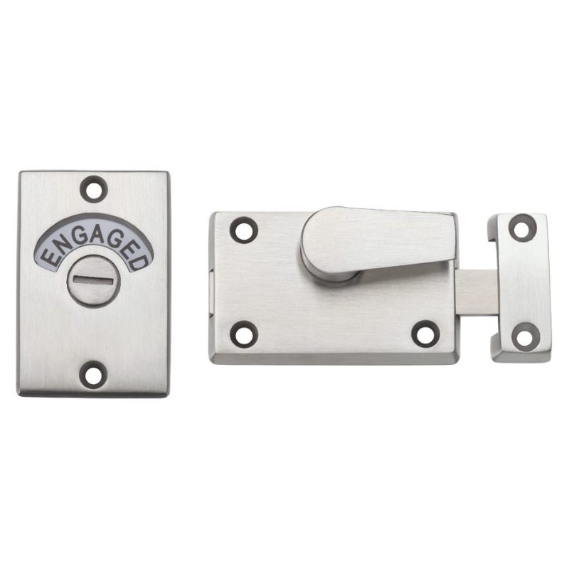 Toilet Door Indicator-Satin Stainless