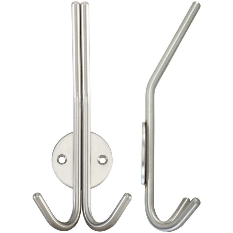 Double Hat and Coat Hook-Satin Stainless