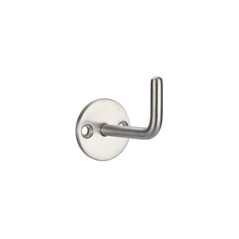 Circular Single Robe Hook-Satin Stainless