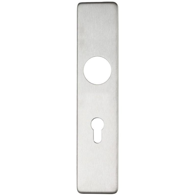 Cover plate for 19 mm and 22mm RTD Lever on Backplate - Din Euro Profile/72mm Centres-Satin Stainless