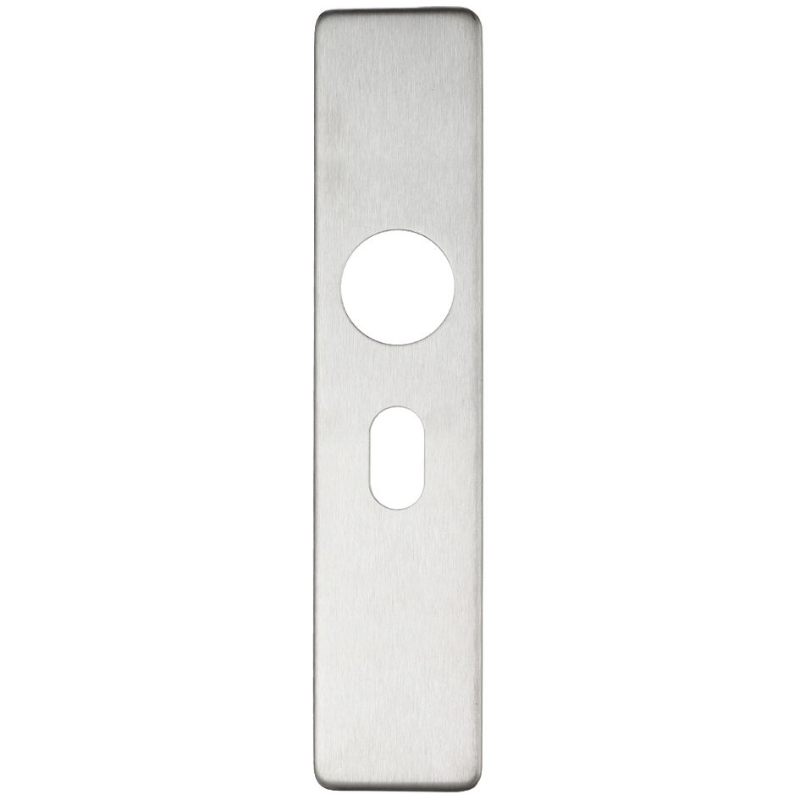 Cover plate for 19 mm and 22mm RTD Lever on Backplate - Oval Profile 48.5mm-Satin Stainless