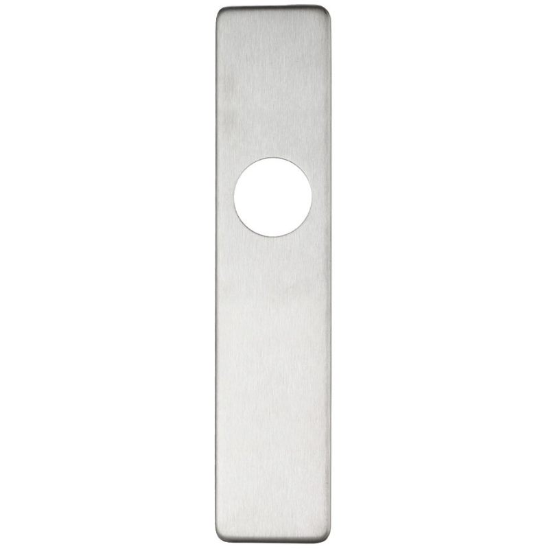 Cover plate for 19 mm and 22mm RTD Lever on Backplate - Latch-Satin Stainless