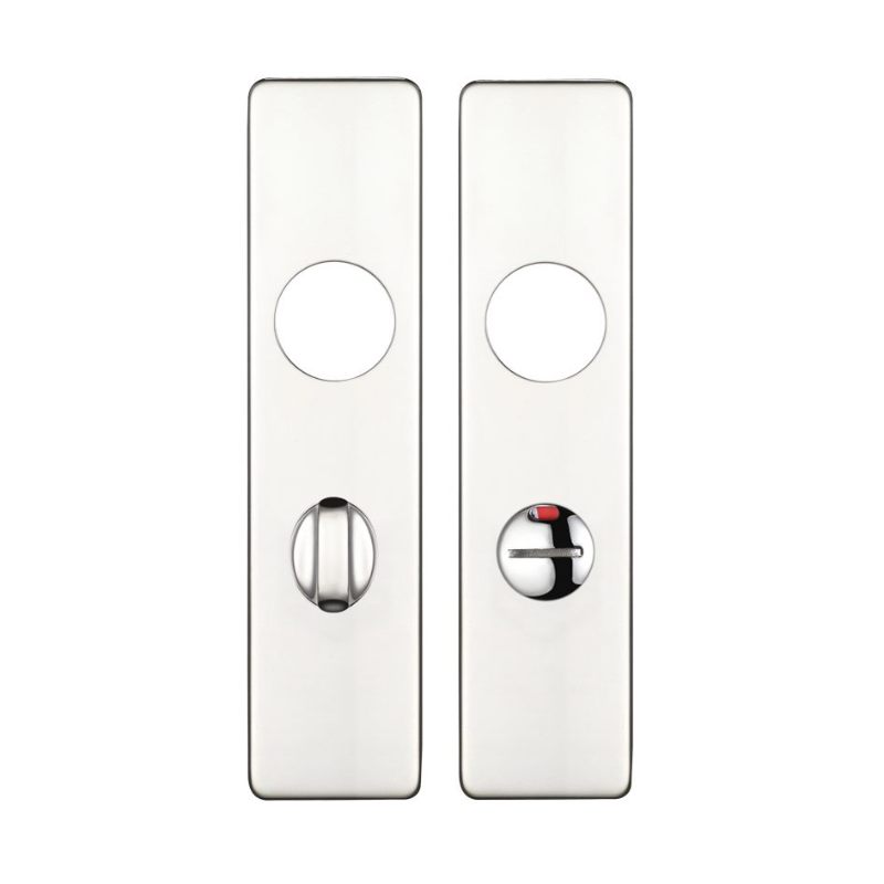 Cover plate for 19 mm RTD Lever on Short Backplate - Bathroom 57mm - 45mm x 180mm PSS-Polished Stainless