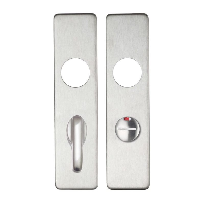 Cover plate for 19 mm RTD Lever on Short Backplate - Bathroom 57mm - 45mm x 180mm-Satin Stainless